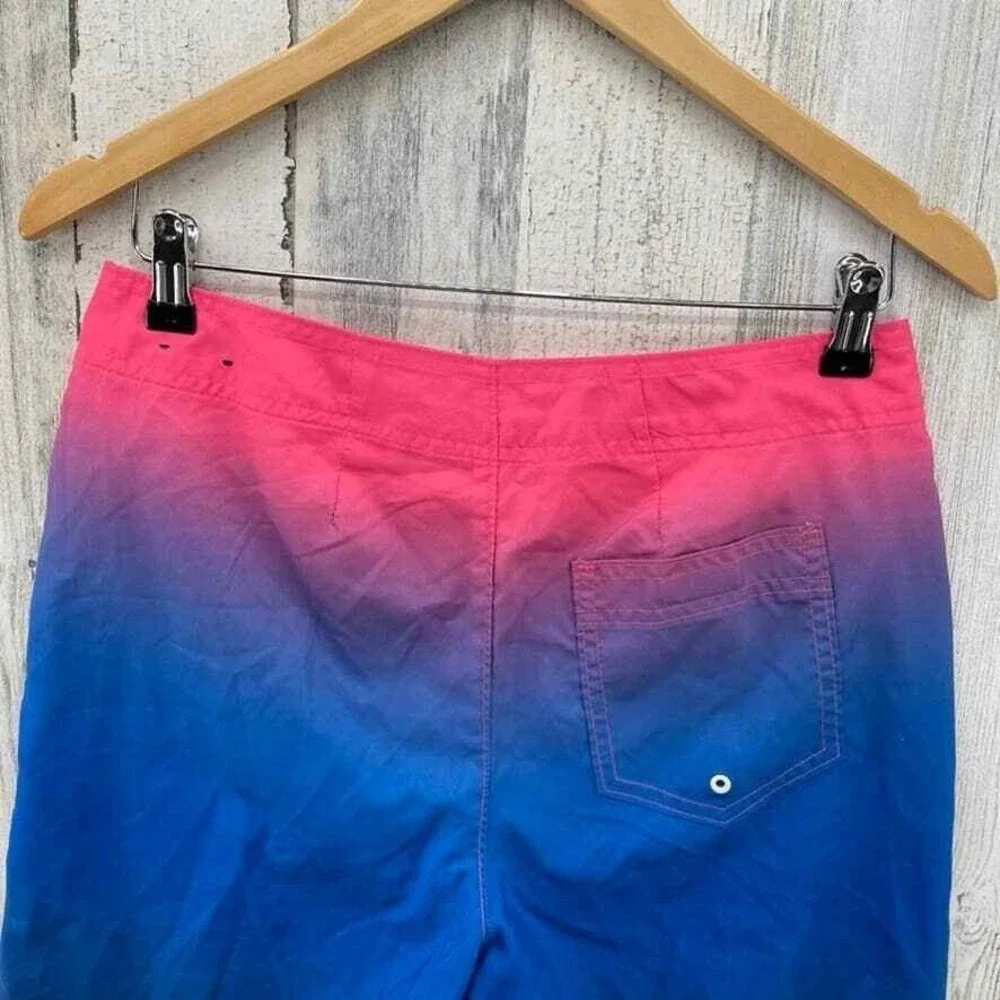 Hollister Swim Trunks Shorts Mens 28 Pink Purple Blue Mesh Lined Pockets‎